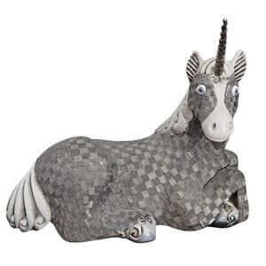 Rinconada Unicorn Figure Wildlife Series Large Limited Edition Hand Made Uruguay